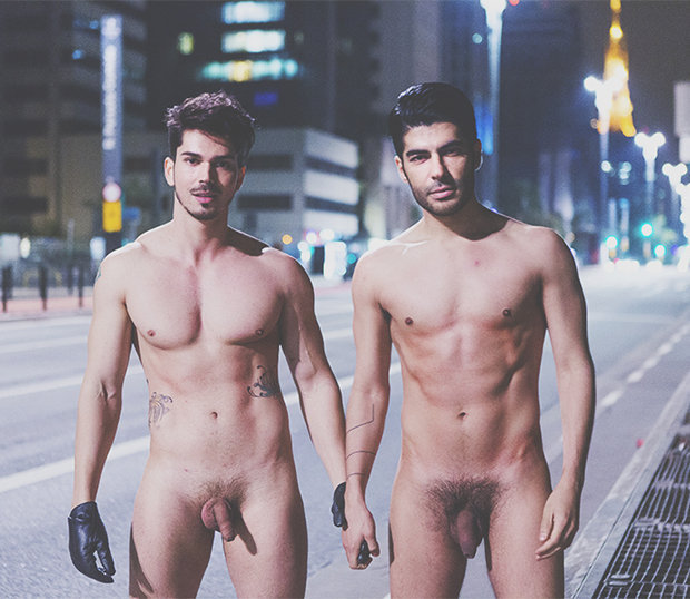 Gay Couple Naked In The Street Against Homophobia Spycamfromguys Hidden Cams Spying On Men