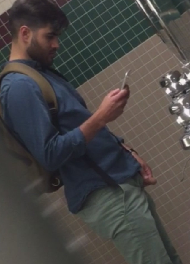 Hot Guy Caught Pissing At The Urinals Spycamfromguys Hidden Cams Spying On Men