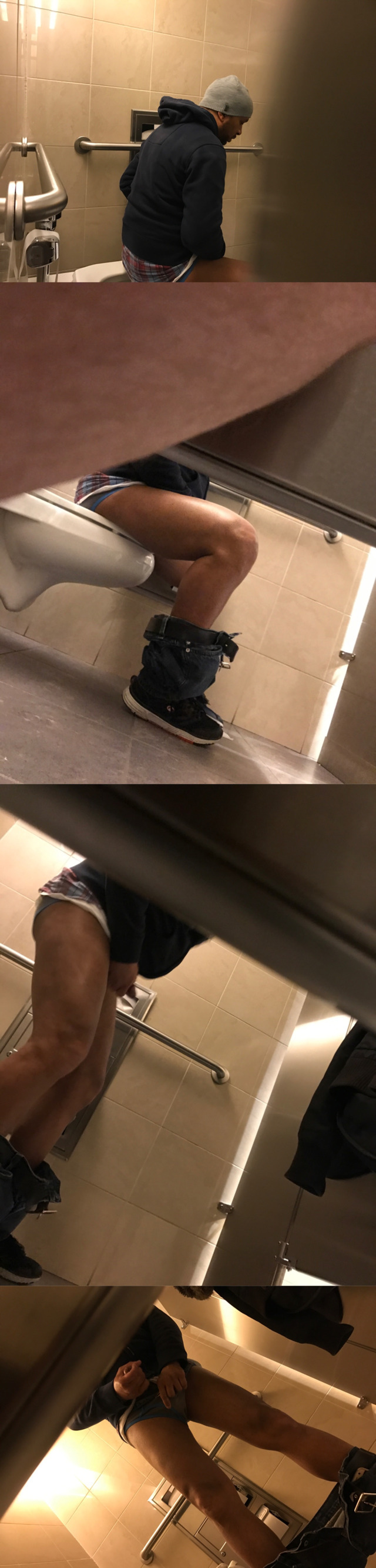 Black Guy Caught Jerking In A Public Toilet Spycamfromguys Hidden