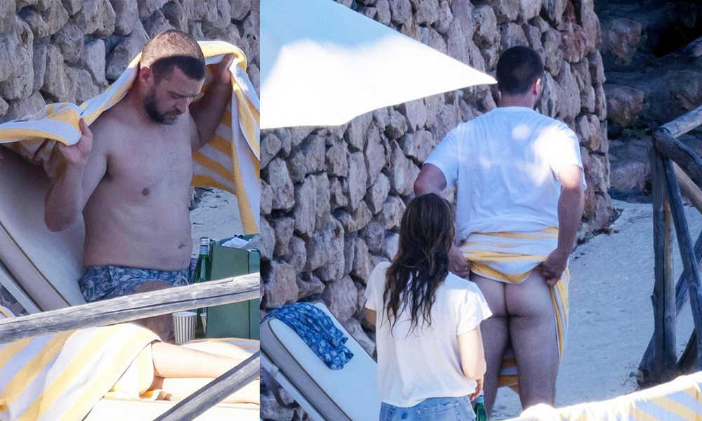 1000px x 600px - Justin Timberlake caught stripping naked on holiday - Spycamfromguys,  hidden cams spying on men