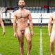 rugby team completely naked during photo shooting