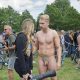 uncut guy naked in public during London WNBR