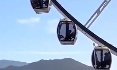 Blowjob in the panoramic wheel