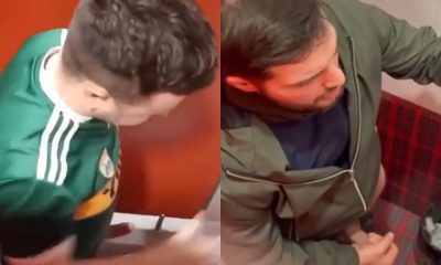 Compilation of guys caught wanking in public toilets