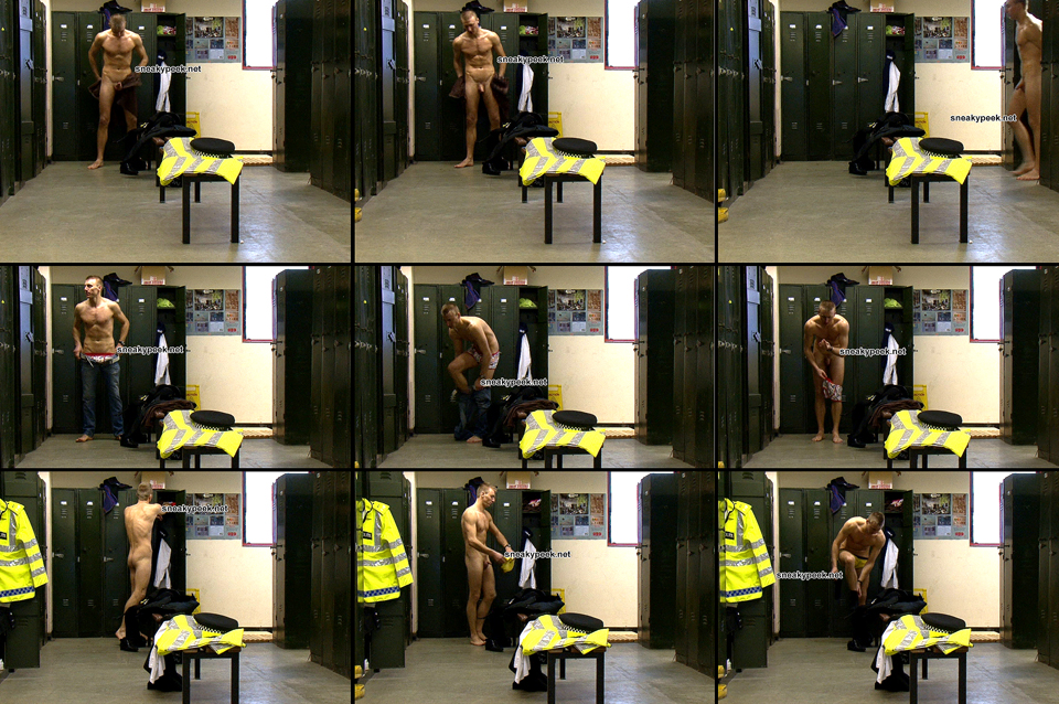 police officer captured on video by spycam while undressing