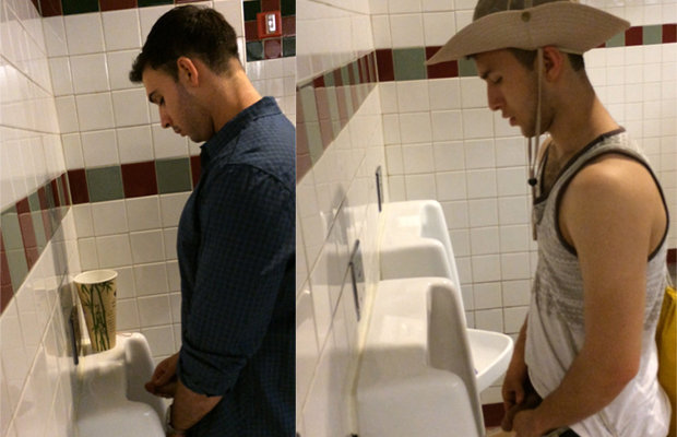 Guys caught peeing in public toilets - Spycamfromguys, hidden cams spying  on men